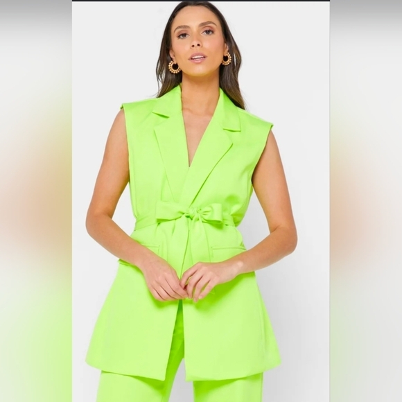 love 83 Jackets & Blazers - Love83 Bright Green Fashion Piece